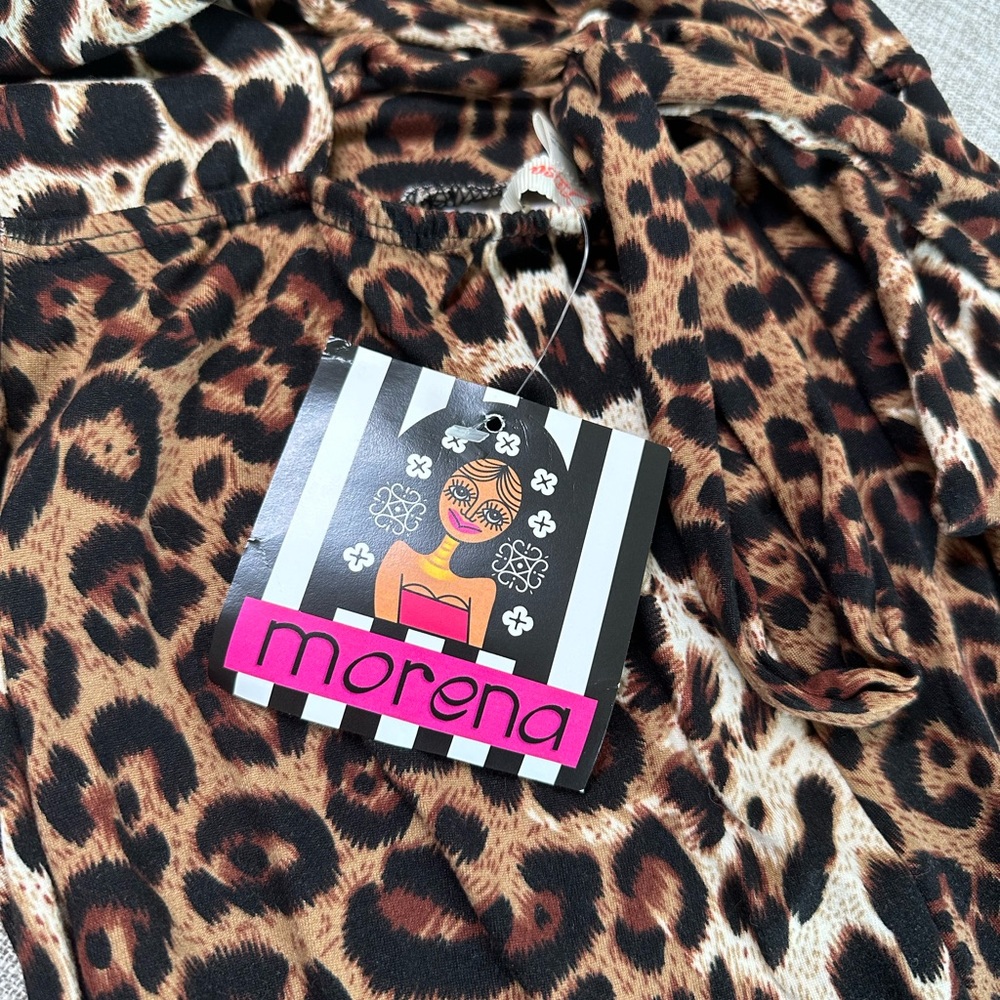 Animal print romper